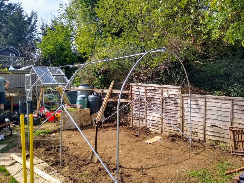 Polytunnel at Down to Earth Ebley